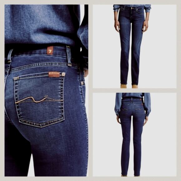 7 for All Mankind Straight EUC $198 size 31J1646
